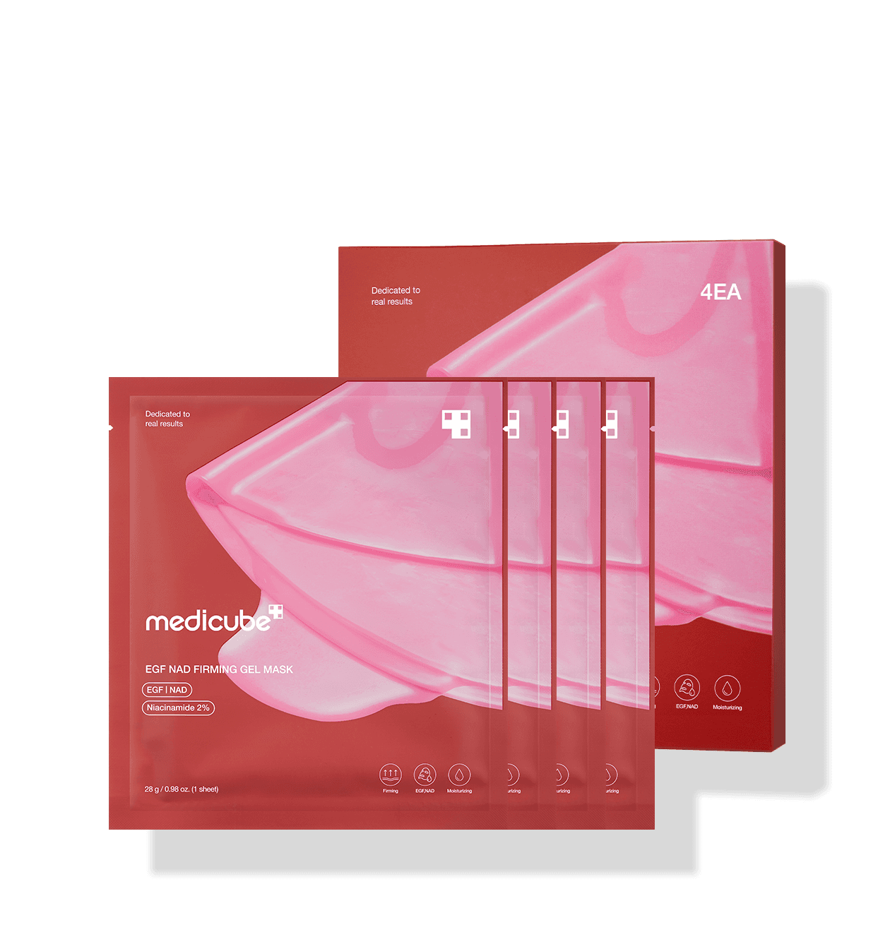 Medicube, EGF NAD Firming Gel Mask, Гідрогелева маска з EGF, NAD, колагеном і 2% ніацинаміду для пружності, ліфтингу та сяйва