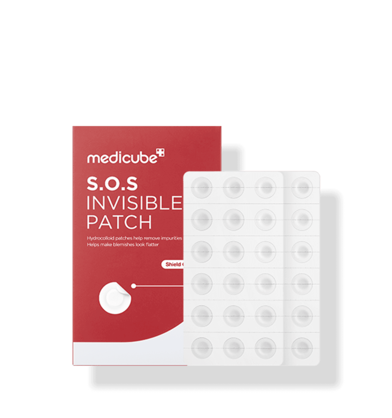 Medicube, S.O.S Invisible Patch, Ультратонкі гідроколоїдні патчі із саліциловою кислотою та чайним деревом для локального догляду за висипаннями, 36 шт.