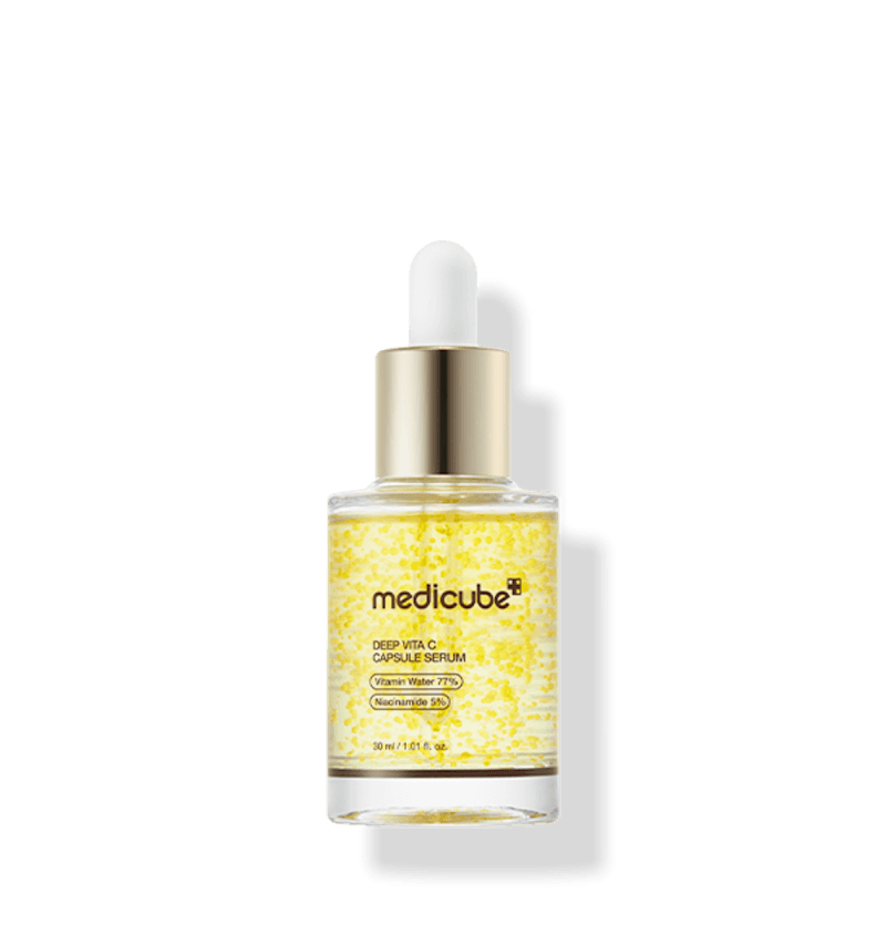 Medicube, Deep Vita C Capsule Serum, Капсульна Сироватка з Вітаміном С Проти Пігментації та для Сяяння Шкіри