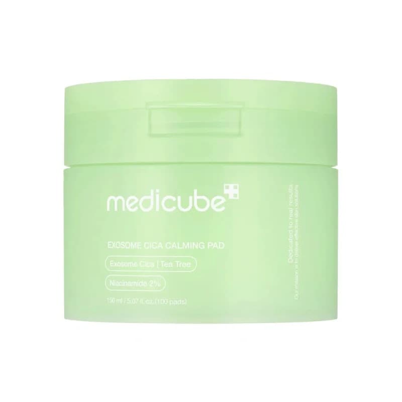 Medicube, Exosome Cica Calming Pad, Заспокійливі Педи з Екзосомами та Цикою для Відновлення Чутливої Шкіри, 70 шт