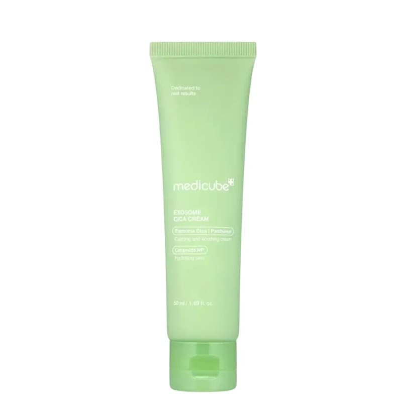 Medicube, Exosome Cica Cream, Відновлювальний Крем з Екзосомами та Цикою для Заспокоєння та Зволоження Чутливої Шкіри, 50 мл