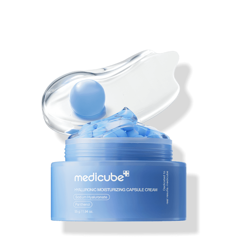 Medicube, Hyaluronic Moisturizing Capsule Cream, Капсульний Крем з Гіалуроновою Кислотою для Інтенсивного Зволоження, 55 г