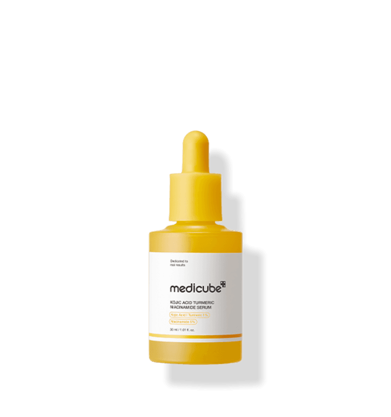 Medicube, Kojic Acid Turmeric Niacinamide Serum, Сироватка з Коєвою Кислотою, Куркумою та Ніацинамідом для Рівного Тону Шкіри. Проти Темних Плям, Пігментації та Постакне, 30 мл
