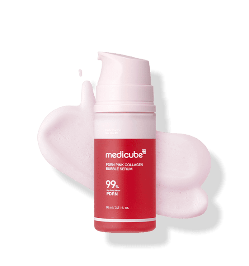 Medicube, PDRN Pink Collagen Bubble Serum, Бабл-Сироватка з PDRN та Колагеном для Glass Skin Ефекту, 95 мл