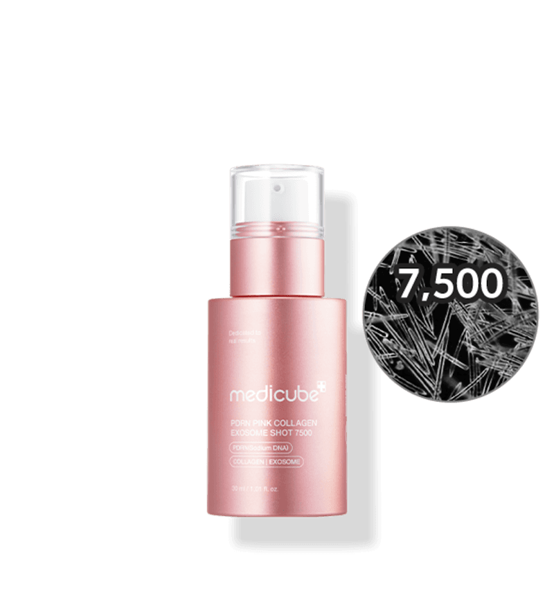 Medicube, PDRN Pink Collagen Exosome Shot 7500, Сироватка-Шот з PDRN та Екзосомами для Регенерації та Пружності Шкіри, 30 мл