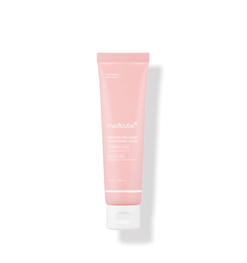 Medicube, PDRN Pink Hyaluronic Moisturizing Cream, Рожевий Гіалуроновий Крем з PDRN для Глибокого Зволоження та Сяйного Тону, 50 мл