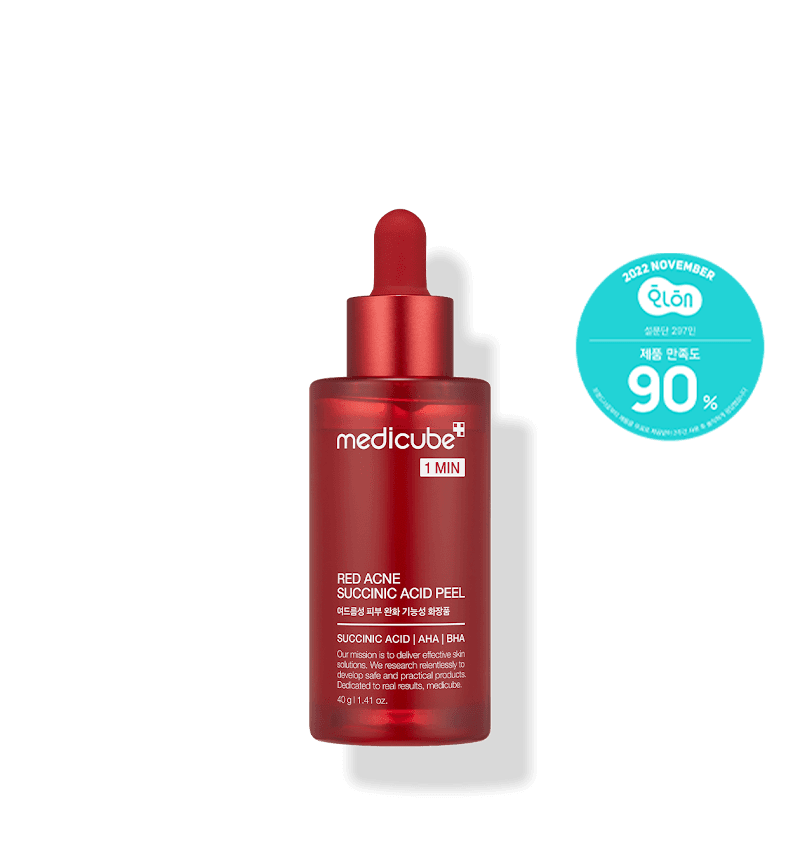 Medicube, Red Succinic Acid Peel, Пілінг-сироватка з Бурштиновою Кислотою Проти Акне та Запалень