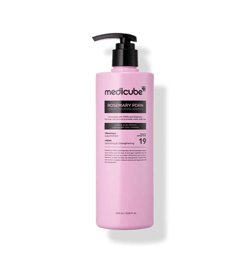 Medicube, Rosemary PDRN Cooling Thickening Shampoo, Шампунь з PDRN та Розмарином Проти Випадіння Волосся, 400 мл