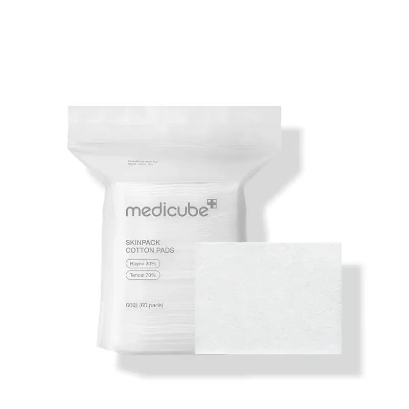 Medicube, Skinpack Cotton Pads, Преміальні Бавовняні Диски для Нанесення Тонерів та Есенцій