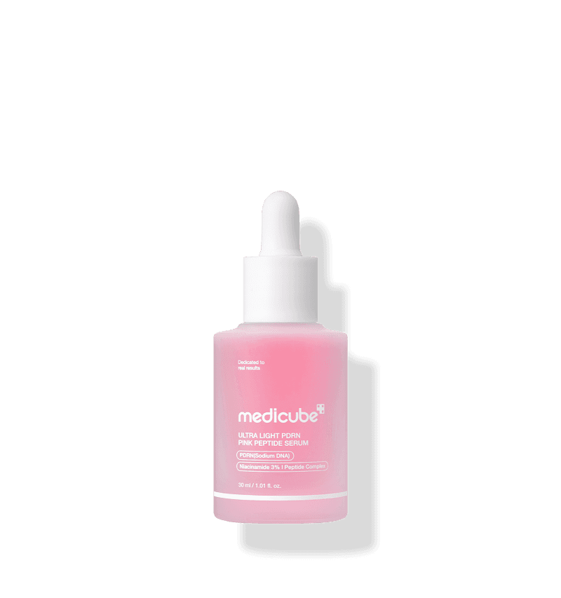 Medicube, Ultra Light PDRN Pink Peptide Ampoule, PDRN Рожева Ультралегка Пептидна Ампула для Еластичності Шкіри, 30 мл