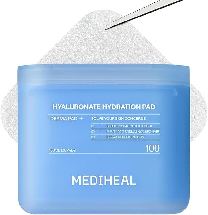Mediheal, Hyaluronate Toner Pad, Тонер-Пади з Гіалуроновою Кислотою для Інтенсивного Зволоження, 100+100 Падів