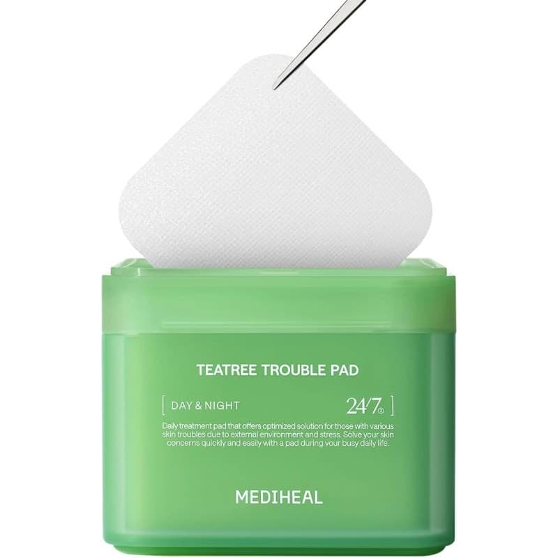 Mediheal, Teatree Trouble Pad, Тонер-Пади з Чайним Деревом Проти Акне та Запалень, 100+100 Падів