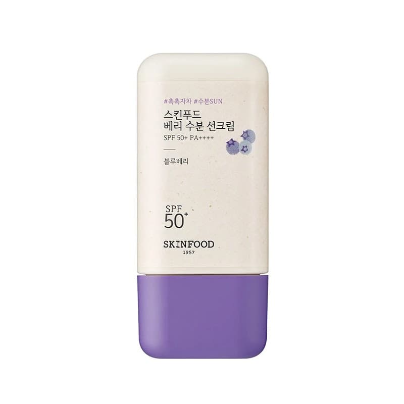 Skinfood, Berry Moisture Sun Cream SPF50+ PA++++, Зволожувальний Сонцезахисний Крем з Екстрактом Чорниці для Соковитого Сяяння SPF50+ PA++++, 50мл.